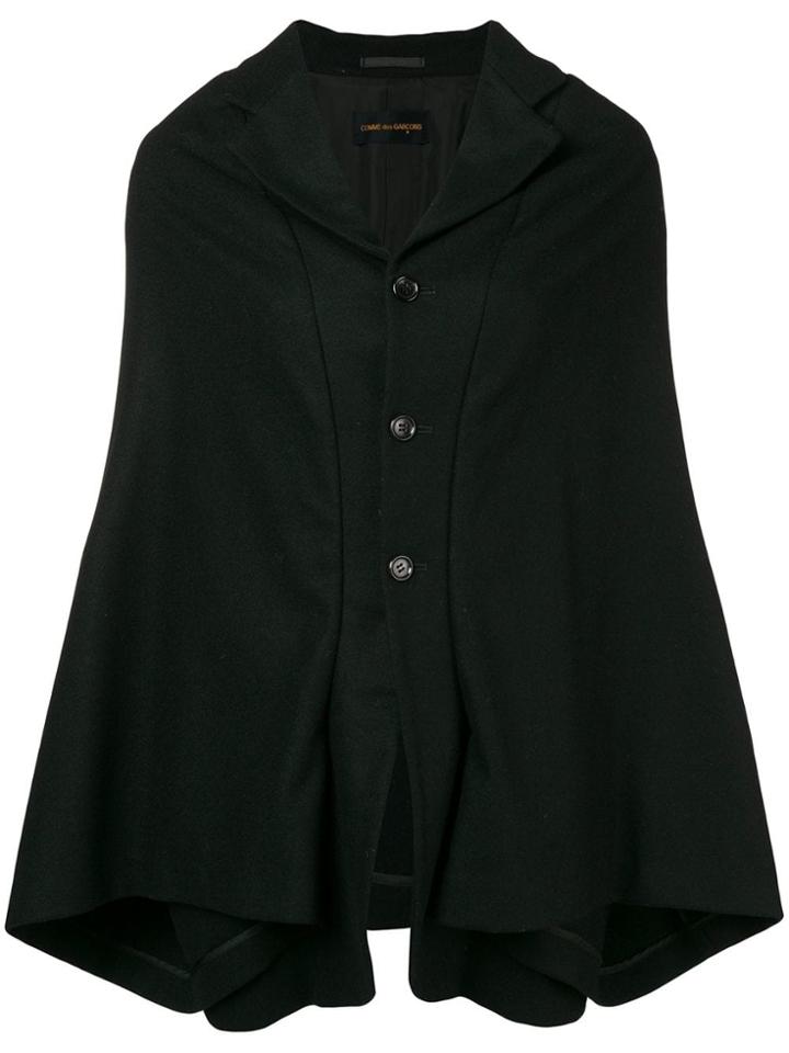 Comme Des Garçons Vintage 1995's Cape Jacket - Black