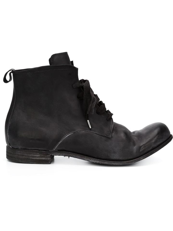 A Diciannoveventitre Distressed Lace-up Boots