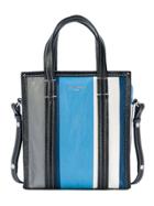 Balenciaga Blue Stripe Bazar Shopper Mini Tote Bag