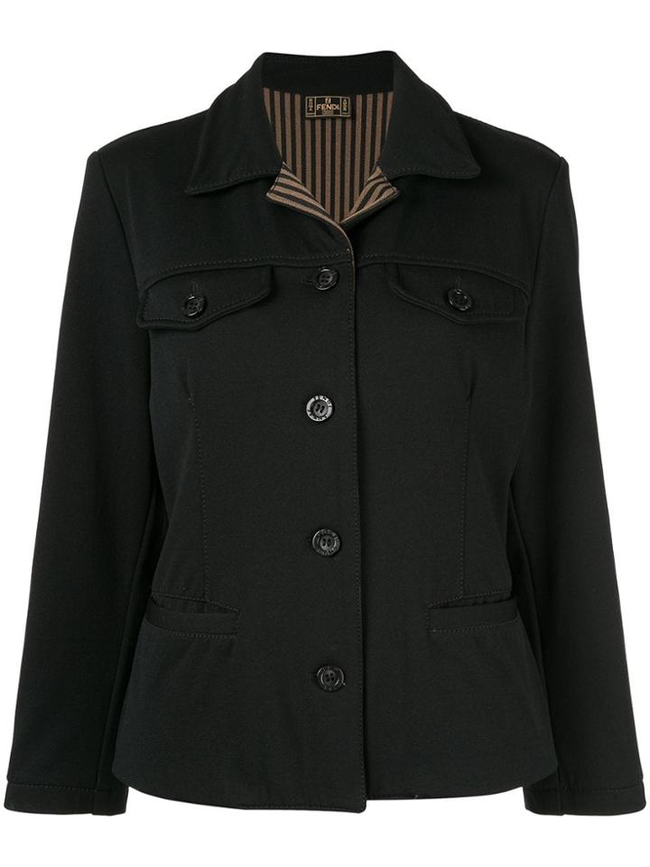 Fendi Vintage Long Sleeve Jacket - Black