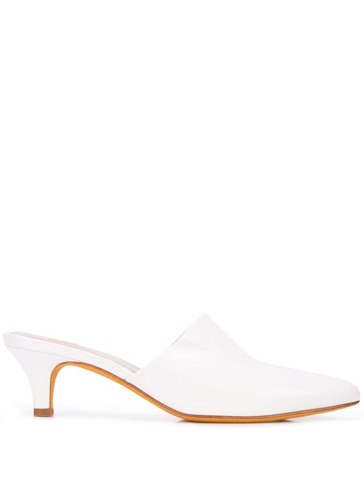 Maryam Nassir Zadeh Pointed Toe Mules - White