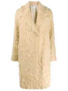 Forte Forte Textured Single Breasted Coat - Neutrals