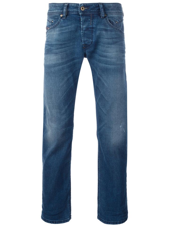 Diesel - Straight Leg Jeans - Men - Cotton/spandex/elastane/lyocell - 31/32, Blue, Cotton/spandex/elastane/lyocell