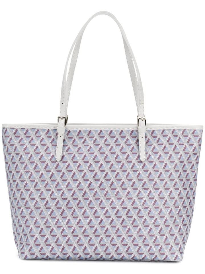 Lancaster Geometric Pattern Tote - Grey
