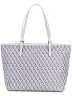 Lancaster Geometric Pattern Tote - Grey