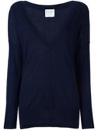 Forte Forte V-neck Jumper, Women's, Size: Ii, Blue, Wool
