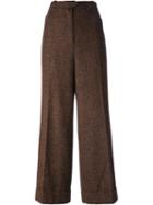 Christian Dior Vintage Wide Leg Trousers, Women's, Size: 38, Brown