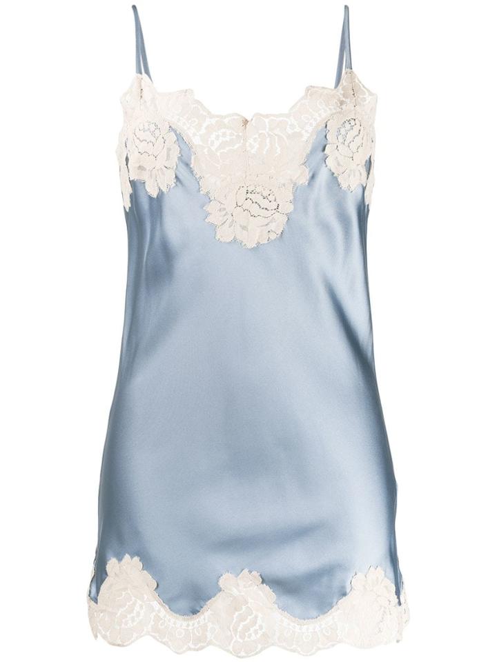 Max & Moi Silk Camisole Top - Blue