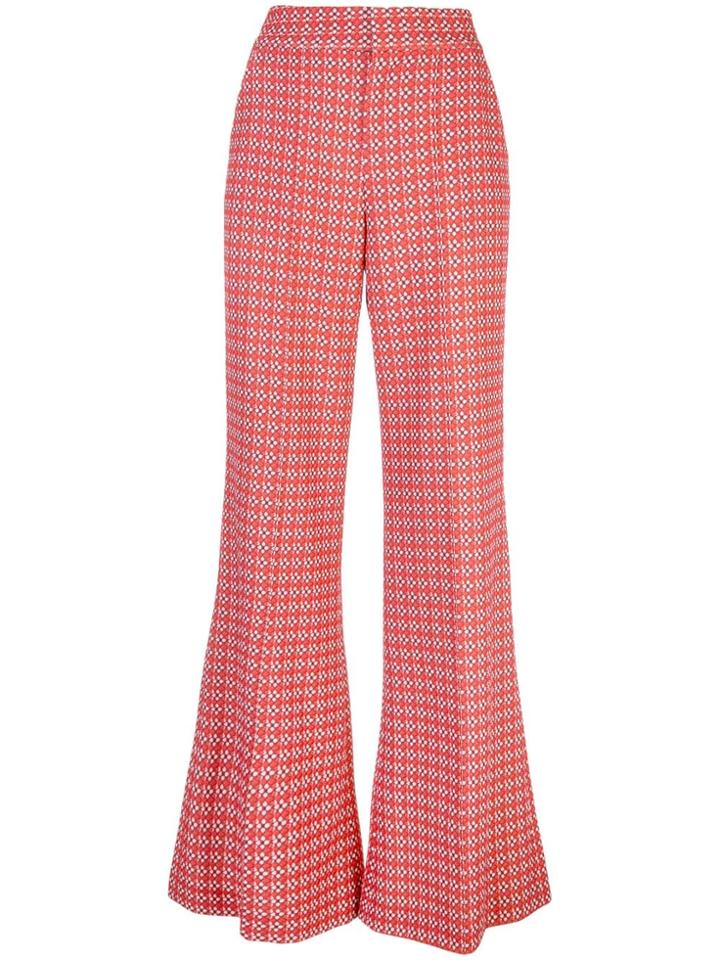 Alice+olivia Printed Palazzo Trousers - Red