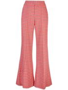 Alice+olivia Printed Palazzo Trousers - Red