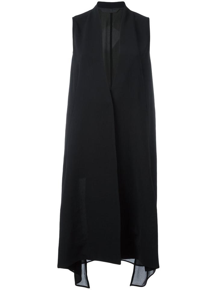 Demoo Parkchoonmoo Long Waistcoat, Women's, Size: 36, Black, Polyester