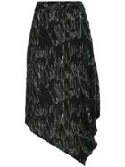 Uma Raquel Davidowicz Printed Midi Skirt - Black