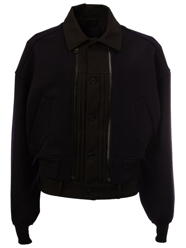 Juun.j Two-tone Cropped Jacket