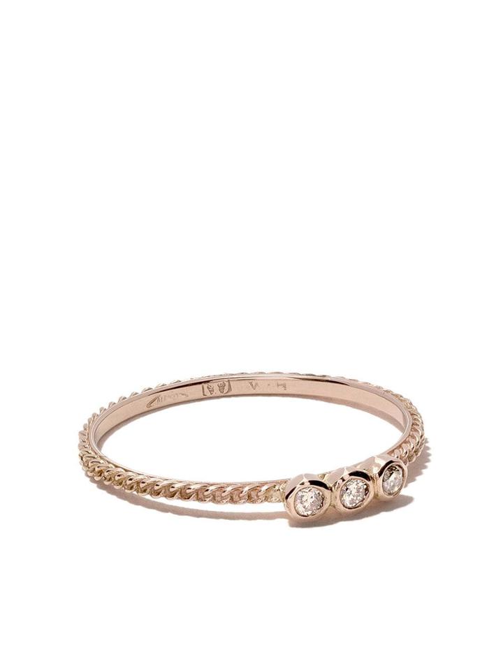Wouters & Hendrix Gold 18kt Rose Gold Chain Diamond Ring - Pink Gold