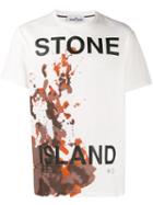 Stone Island Printed Logo T-shirt - White
