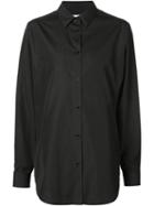 Maison Margiela Loose Fit Shirt, Women's, Size: 40, Black, Cotton