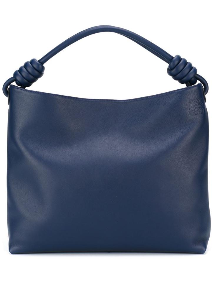 Loewe Medium 'flamenco Knot' Tote, Women's, Blue
