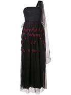 Ingie Paris Embroidered Lace Dress - Black