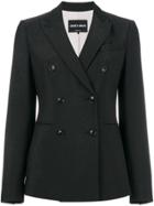 Giorgio Armani Double-breasted Blazer - Black