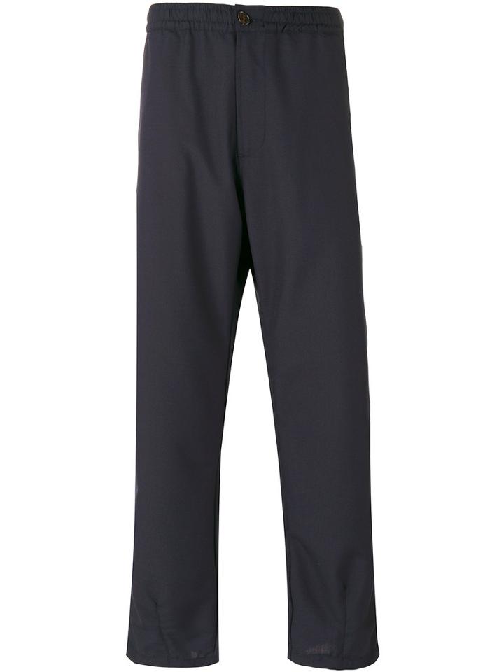 Universal Works - Track Trousers - Men - Polyester/wool - M, Blue, Polyester/wool