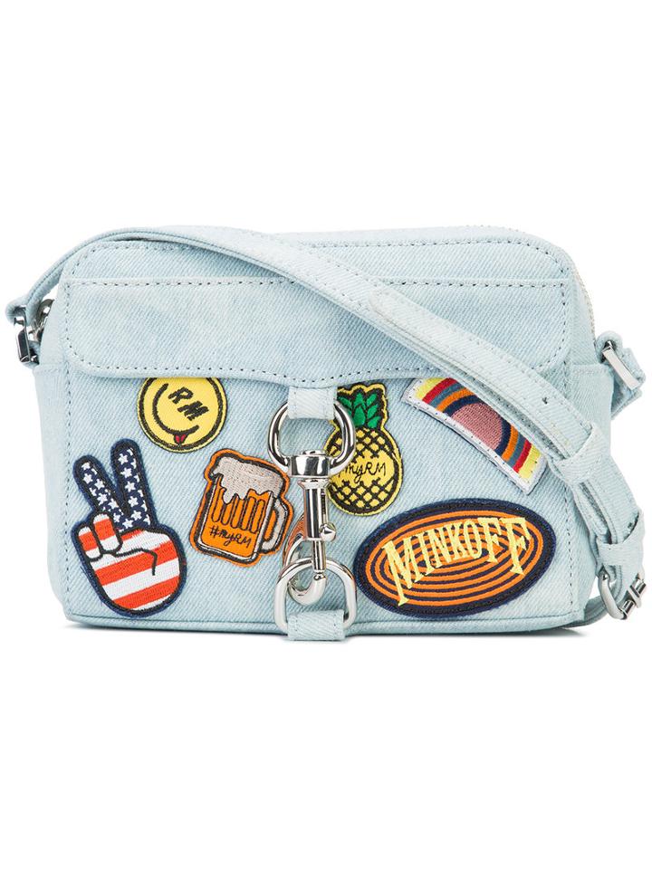 Rebecca Minkoff - Mini M.a.c. Crossbody Bag - Women - Cotton - One Size, Blue, Cotton