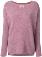 Humanoid Round Neck Sweater - Pink & Purple