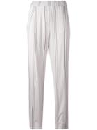 Fabiana Filippi Striped Pants, Women's, Size: 46, Nude/neutrals, Spandex/elastane/viscose