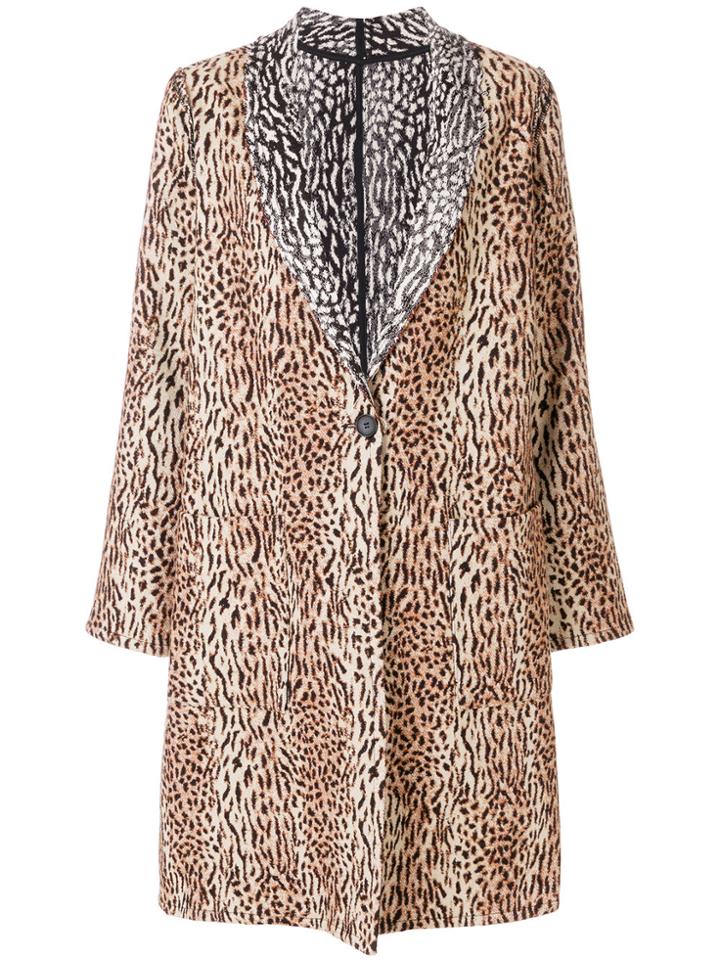 Raquel Allegra Reversible Coat - Brown