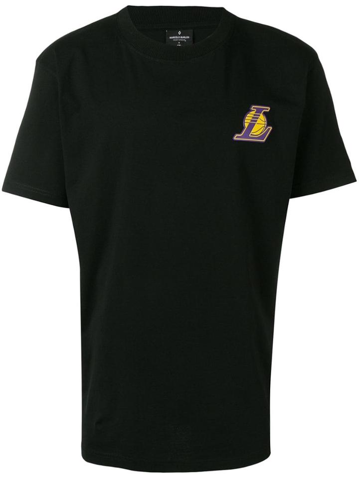 Marcelo Burlon County Of Milan Lakers Logo T-shirt - Black