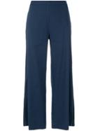 Fabiana Filippi Flared Cropped Trousers - Blue