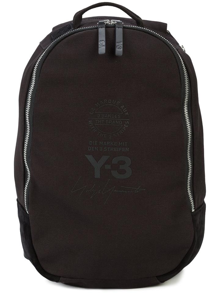 Y-3 Zipped Backpack - Black