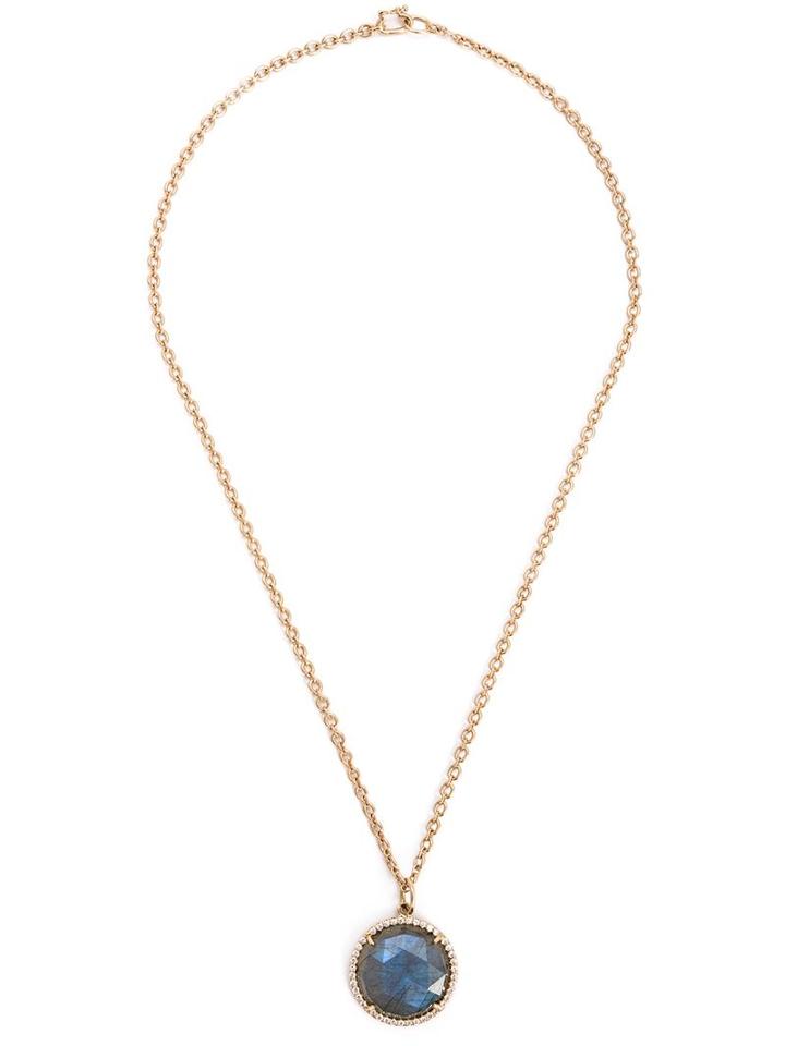 Irene Neuwirth Labradorite And Diamond Pendant Necklace