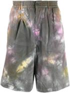 Paura Patterned Bermuda Shorts - Grey