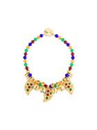 Kenzo Vintage Ethnic Style Necklace, Women's, Metallic
