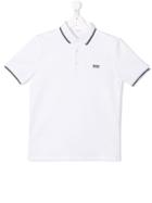 Boss Hugo Boss Teen Classic Brand Polo Shirt - White