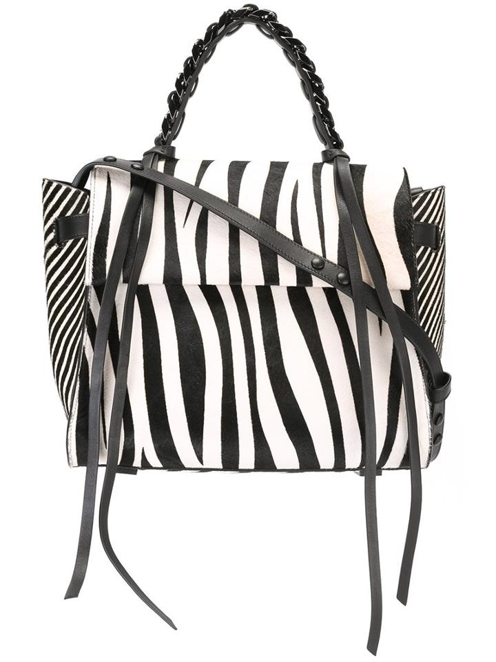 Elena Ghisellini Zebra Print Tote