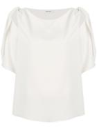 P.a.r.o.s.h. Tied Shoulder Top - White