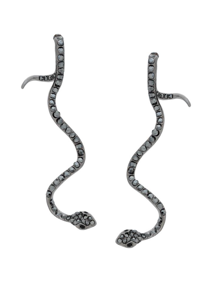 Federica Tosi Snake Earrings - Metallic
