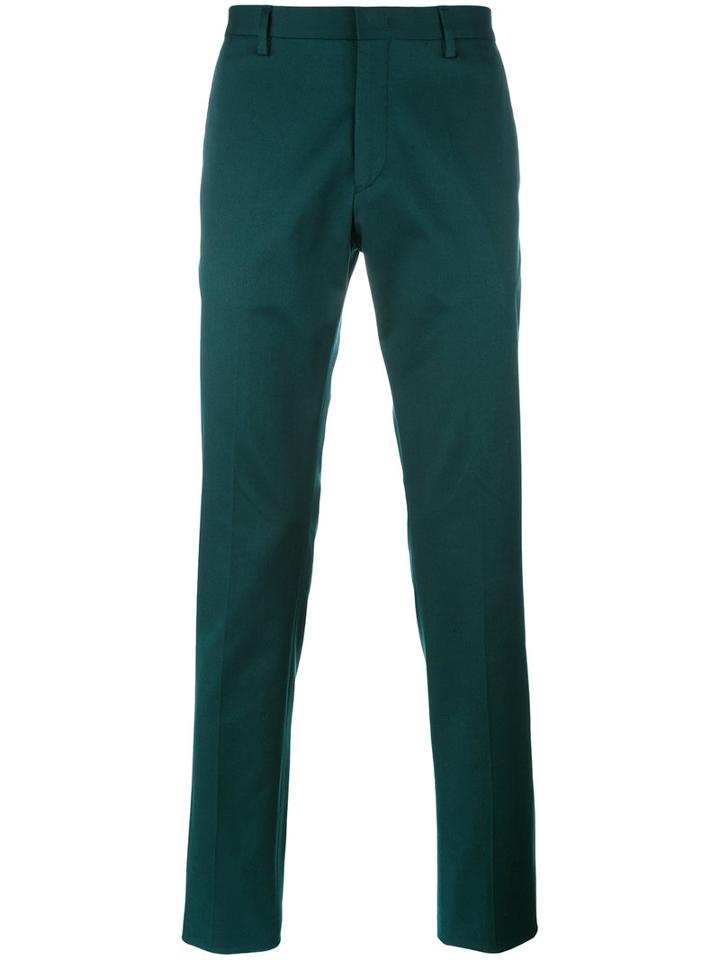 Paul Smith Classic Chinos, Men's, Size: 32, Green, Spandex/elastane/wool