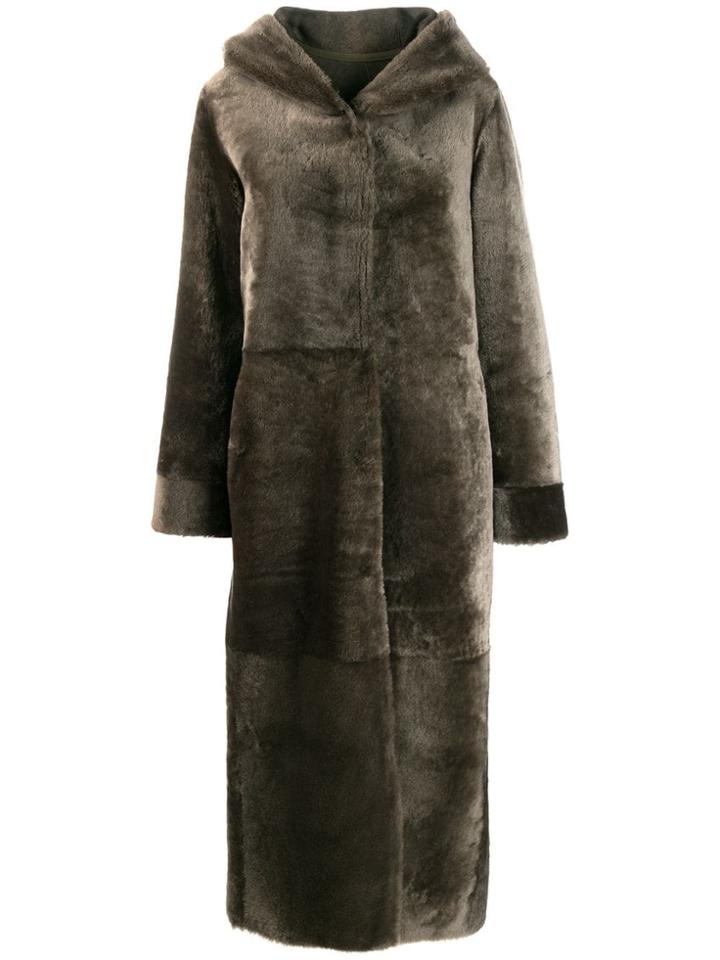 Liska Tal Longline Coat - Green