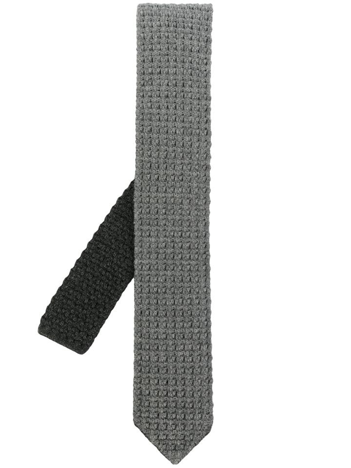 Ermenegildo Zegna Knit Tie - Grey