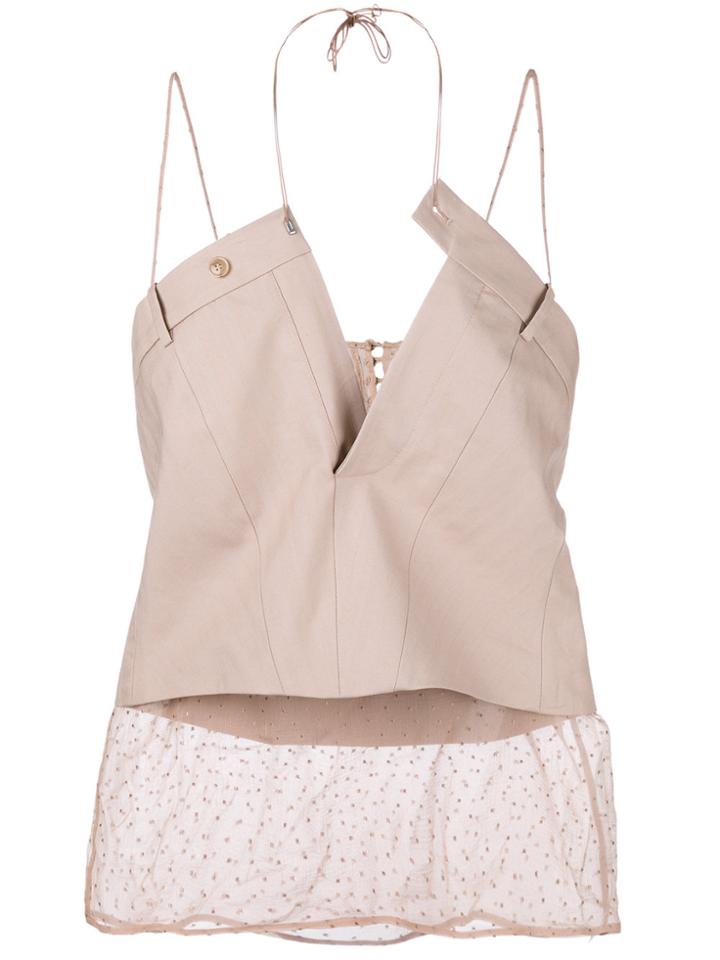 A.f.vandevorst Fitted Tank Top - Nude & Neutrals
