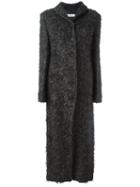 Romeo Gigli Vintage Long Shaggy Coat, Women's, Size: 48, Grey
