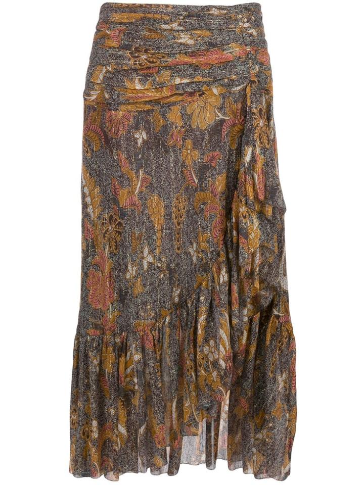 Ulla Johnson Printed Ailie Skirt - Brown