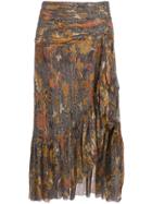 Ulla Johnson Printed Ailie Skirt - Brown