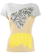 Pleats Please By Issey Miyake Print Mix T-shirt - Neutrals