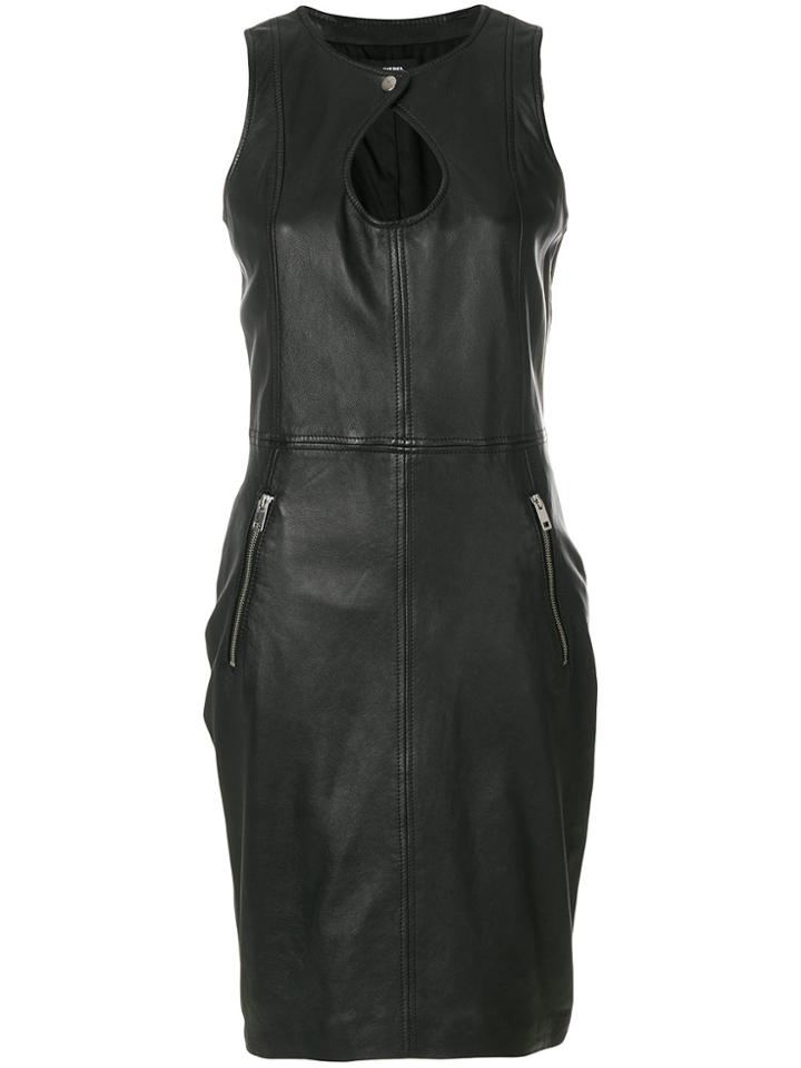 Diesel Keyhole Fitted Dress - Black