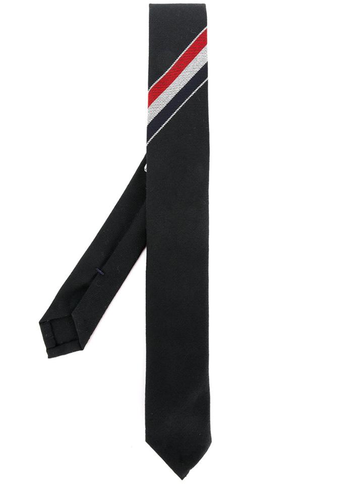 Thom Browne Anchor Icon Necktie In Silk - Blue