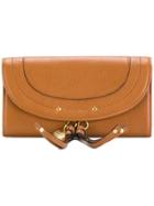 See By Chloé Alphabet Foldover Wallet - Brown