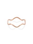 Sabine Getty Rose Gold Wave Band - Metallic